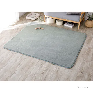 低反発ふんわりラグ &Pet グリーン 幅130cm 奥行190cm