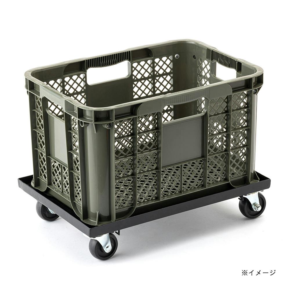 カインズ スチールコンテナ台車 ブラック | 運搬 通販