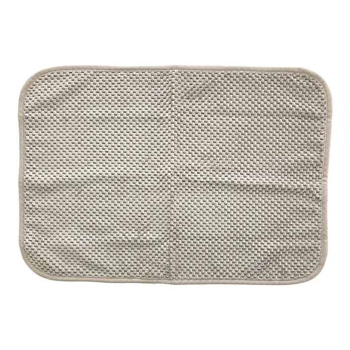 マイクロファイバー吸水バスマット 35×50cm ブラウン