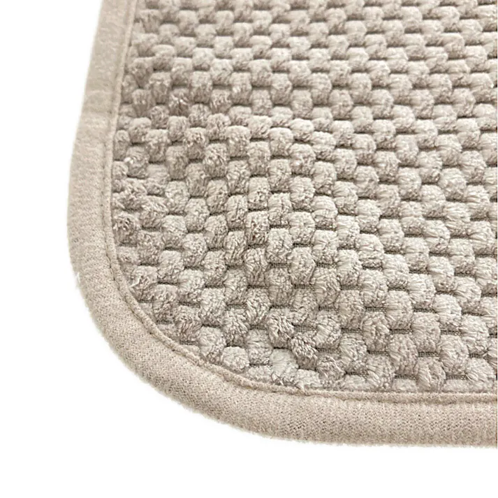 マイクロファイバー吸水バスマット 35×50cm ブラウン