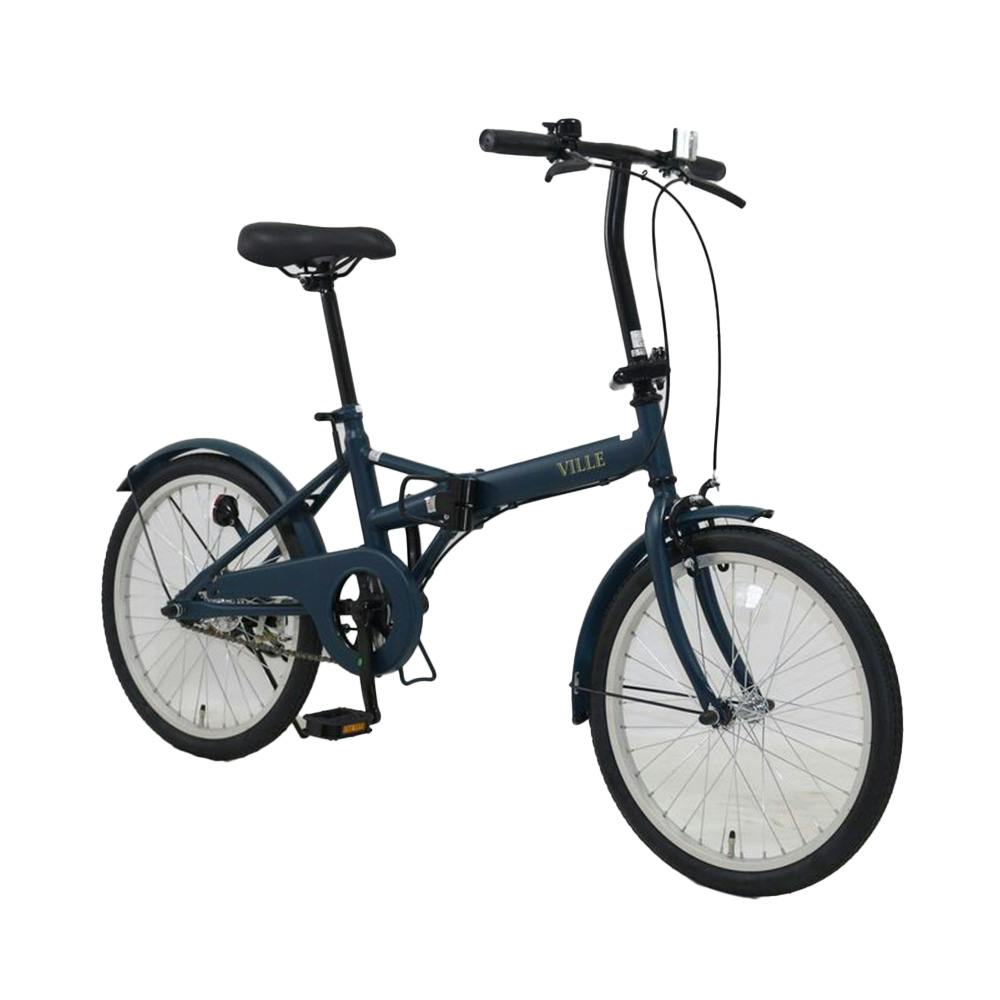 カインズ　折りたたみ自転車 自転車】折りたたみ自転車 ヴィル VILLE 20型 ネイビー