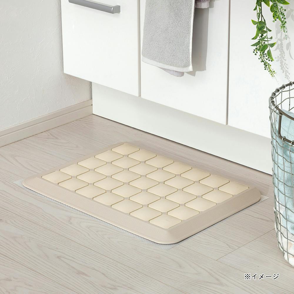 傾斜フレーム多孔質セラミックタイルバスマット | ラグ・カーペット