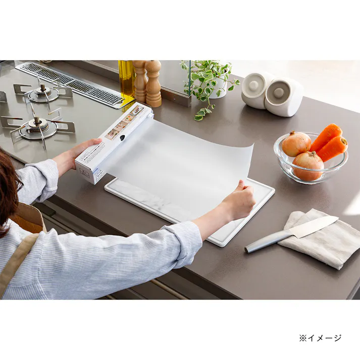 蓋を開けずに切れる 抗菌まな板シート 5m