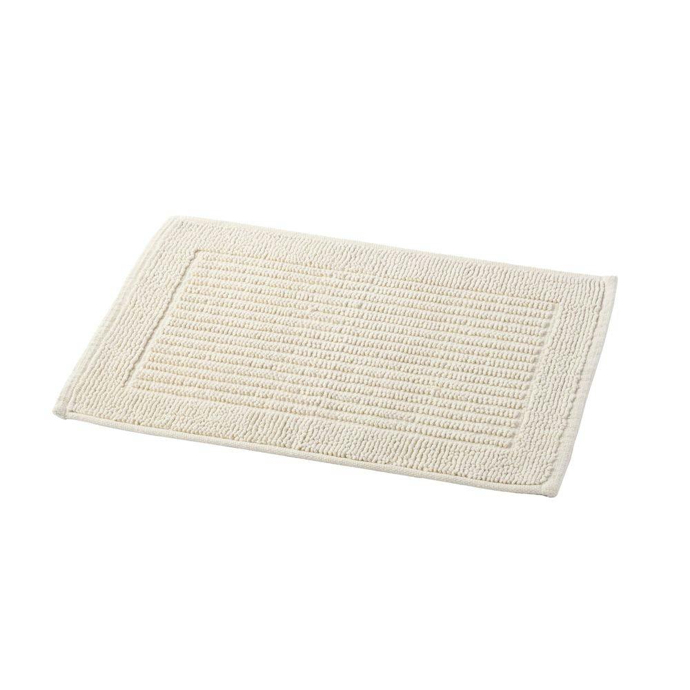 ふんわりコットンバスマット ボーダー アイボリー 45×60cm 18345 バスマット ふんわりコットンバスマット ボーダー アイボリー 45×60cm 18345 バスマット