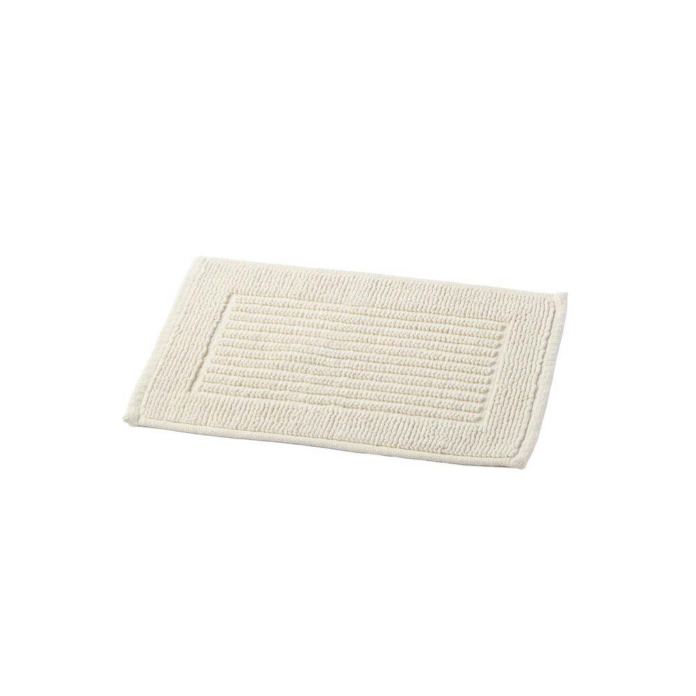 ふんわりコットンバスマット ボーダー アイボリー 35×50cm 18345 バスマット ふんわりコットンバスマット ボーダー アイボリー 35×50cm 18345 バスマット
