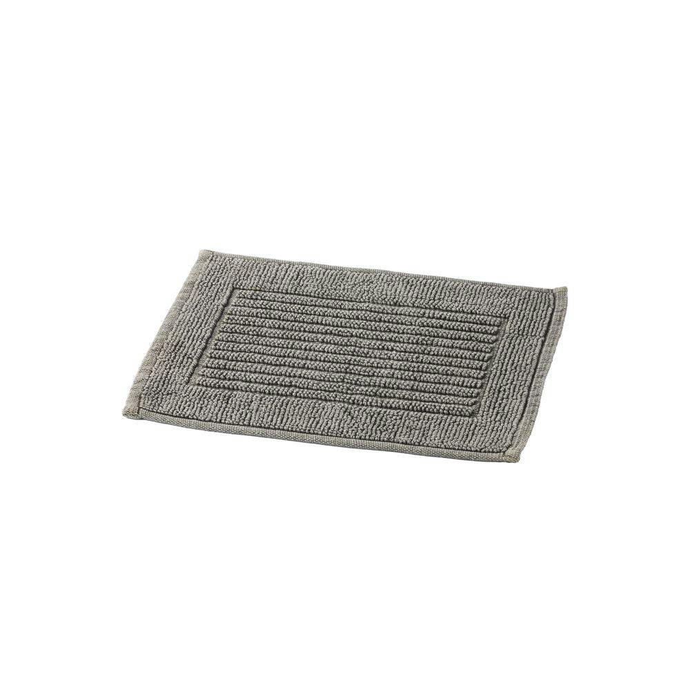 ふんわりコットンバスマット ボーダー グレー 35×50cm 18345 バスマット ふんわりコットンバスマット ボーダー グレー 35×50cm 18345 バスマット