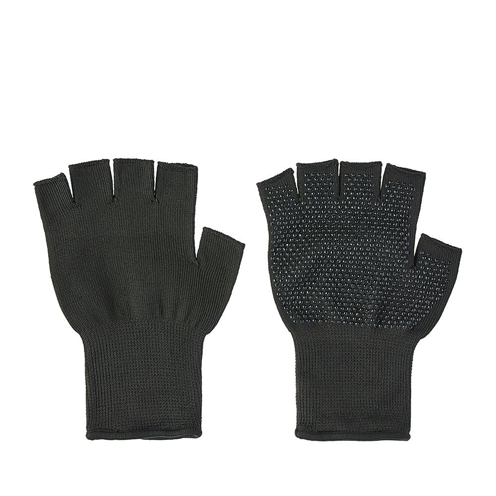 カインズ 滑り止め付き蓄熱手袋 ボツ指切 ブラック 手袋