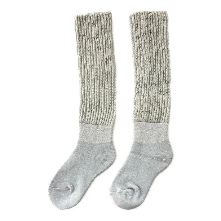 カインズ あったか靴下 ロング丈 グレー 25.0cm-27.0cm