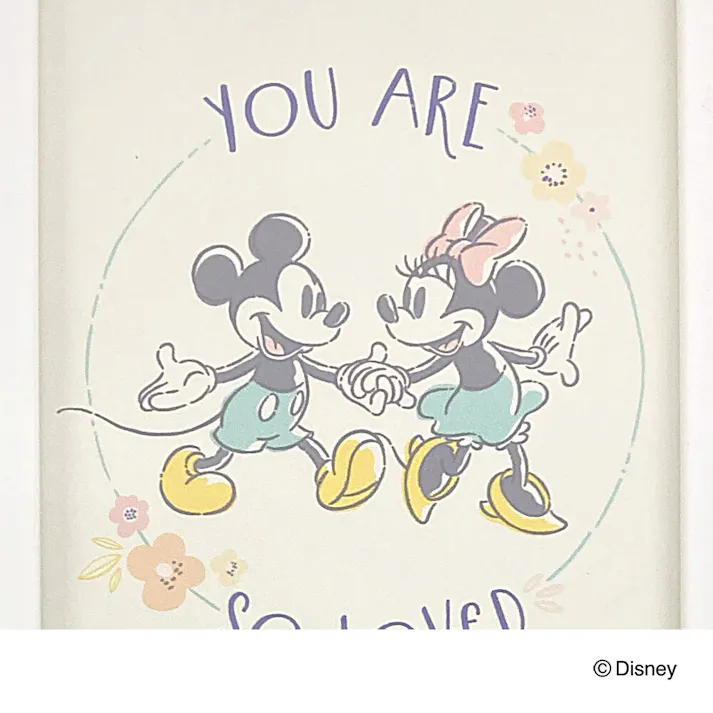 カインズ 軽くて割れにくい写真額 ホワイト L×3枚 ミッキーマウス&ミニーマウス