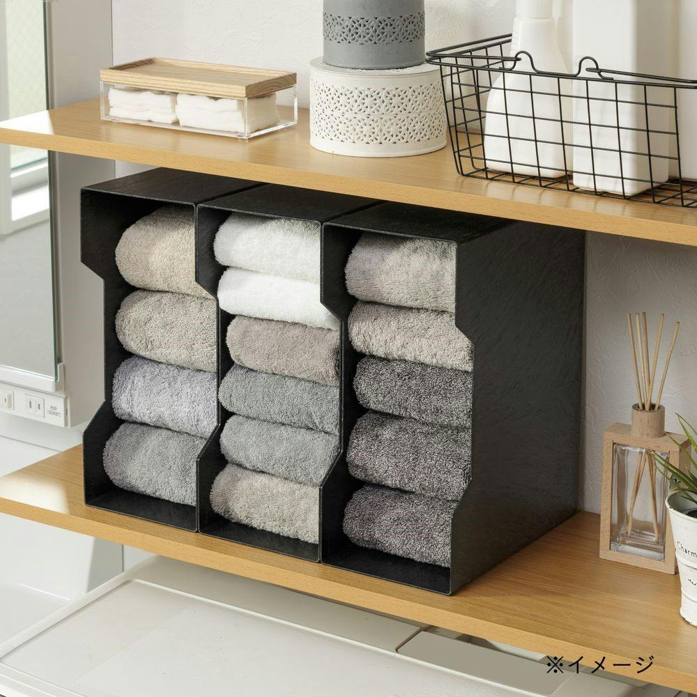 カインズ ファイルボックス ワイド ブラック | 卓上収納・ファイル