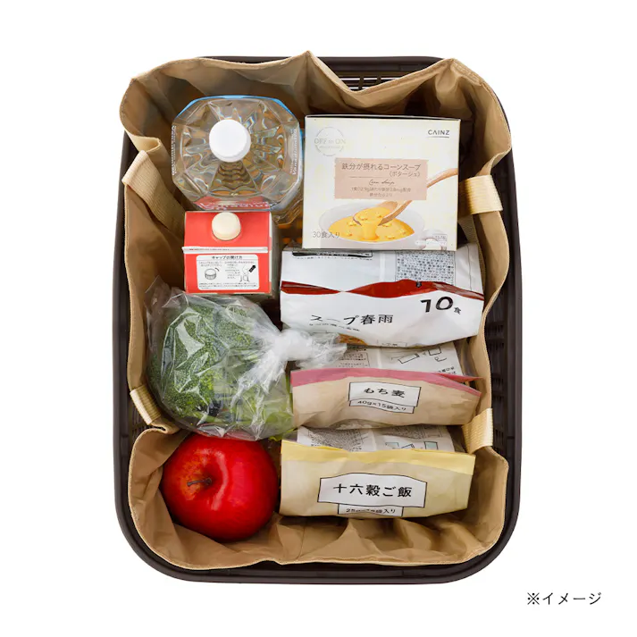 カインズ 自転車用樹脂製リヤバスケット 27L ブラウン