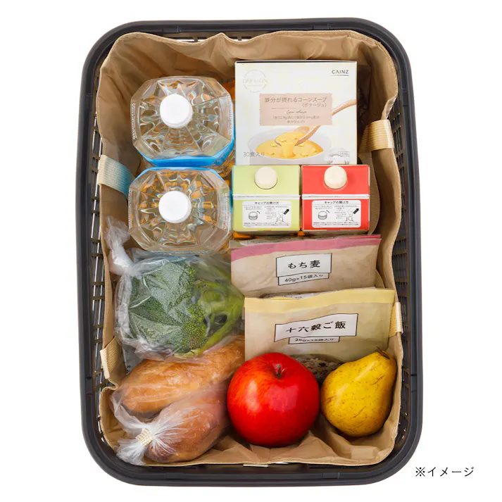 カインズ 自転車用樹脂製リヤバスケット 34L ブラック