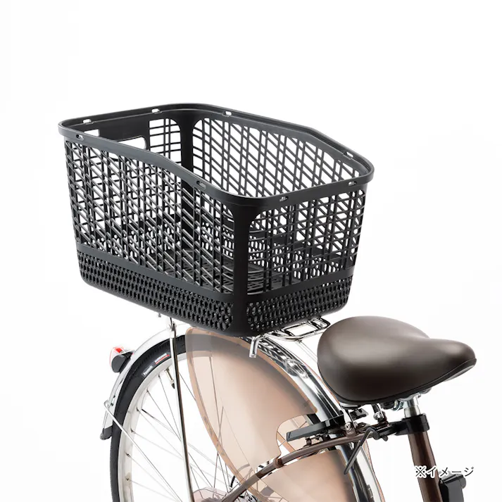 カインズ 自転車用樹脂製リヤバスケット 34L ブラック