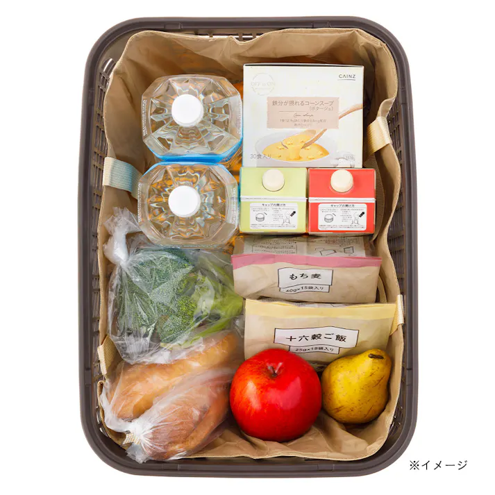 カインズ 自転車用樹脂製リヤバスケット 34L ブラウン