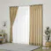 4枚組カーテン プレーン ベージュ 幅100×丈135cm