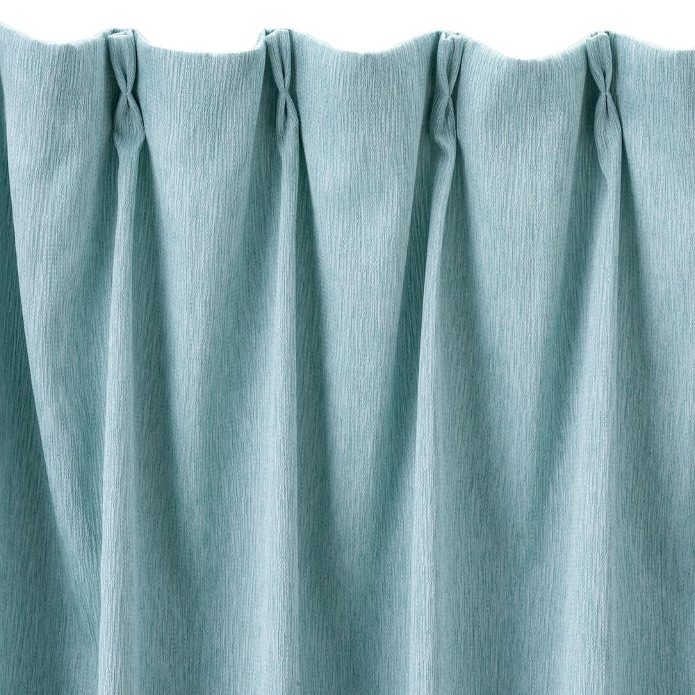 外から見えにくい4枚組カーテン ブルー 100×200cm | カーテン