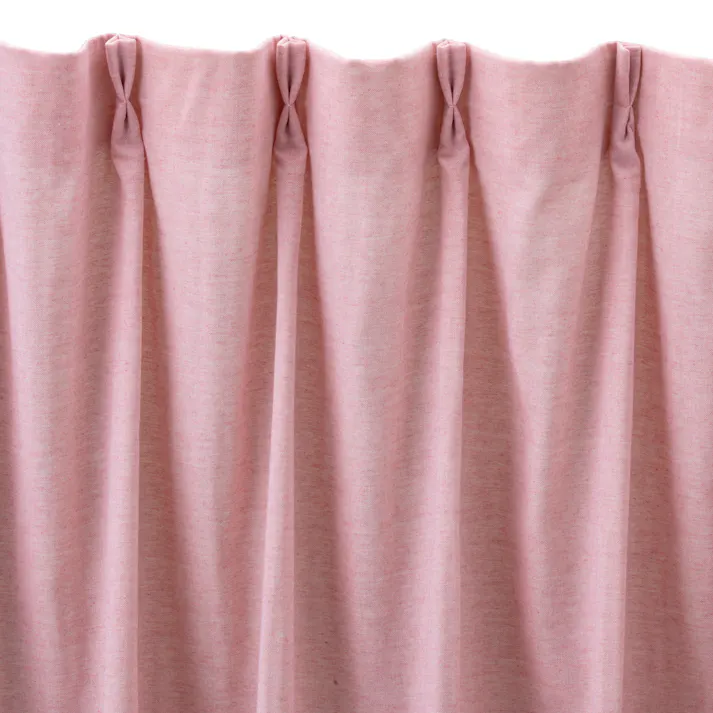 外から見えにくい4枚組カーテン ピンク 100×200cm