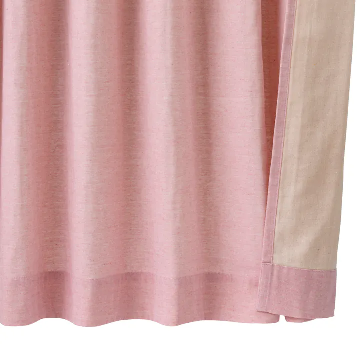 外から見えにくい4枚組カーテン ピンク 100×200cm