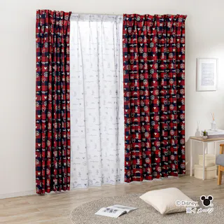 遮光4枚組カーテン ミッキーマウス 100×135cm