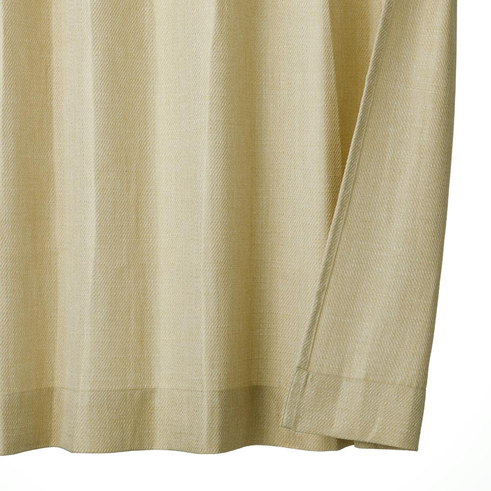 4枚組カーテン プレーン ベージュ 幅100cm 丈210cm