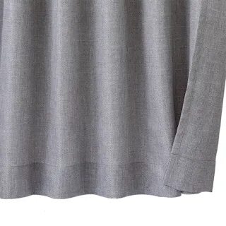 外から見えにくい4枚組カーテン グレー 幅100cm 丈210cm