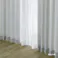 4枚組カーテン スポット ホワイト 幅100×丈110cm