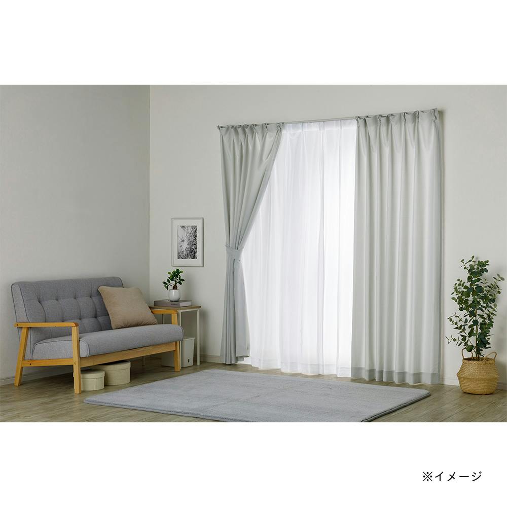4枚組カーテン スポット ホワイト 幅100×丈178cm | カーテン・カーテン