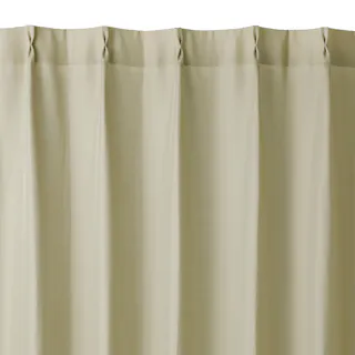 4枚組カーテン スポット ベージュ 幅100×丈110cm
