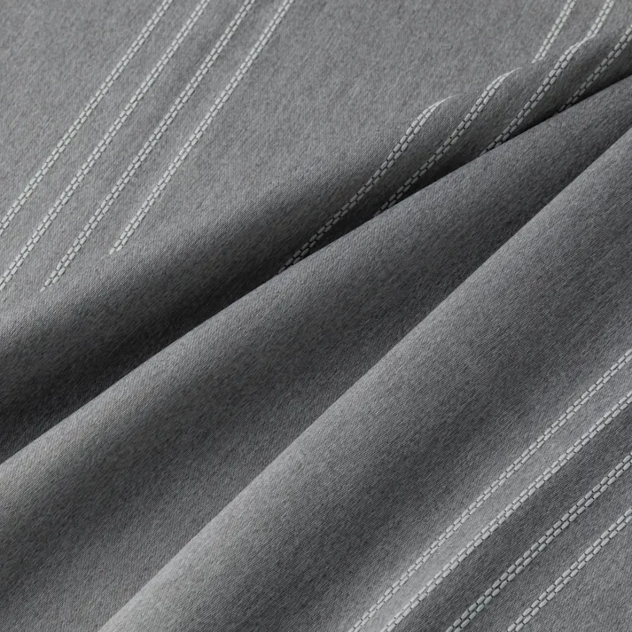 遮光4枚組カーテンドットライン グレー 幅100×丈200cm