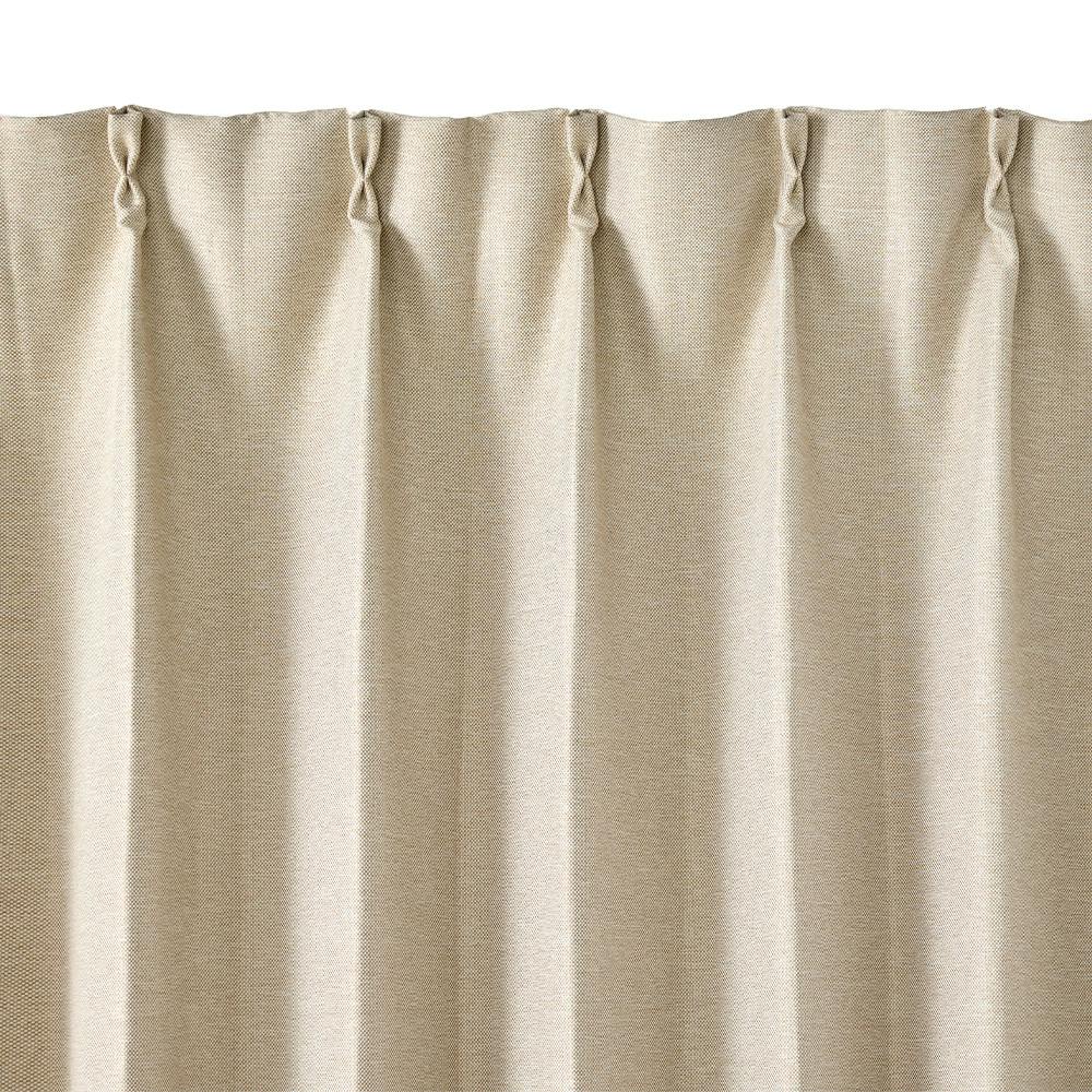 防炎遮光カーテン メホラール アイボリー 100×178cm 2枚組 | カーテン