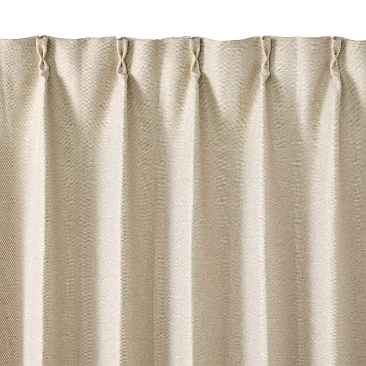 防炎遮光カーテン メホラール アイボリー 100×200cm 2枚組