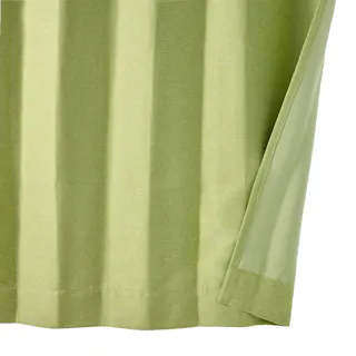 防炎遮光カーテン メホラール ライトグリーン 100×200cm 2枚組