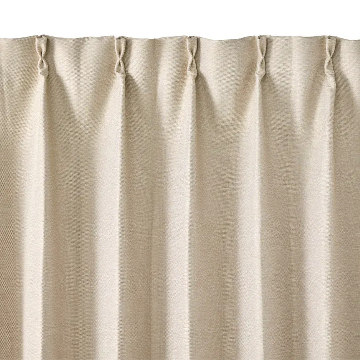 防炎遮光カーテン メホラール アイボリー 100×185cm 2枚組【別送品】