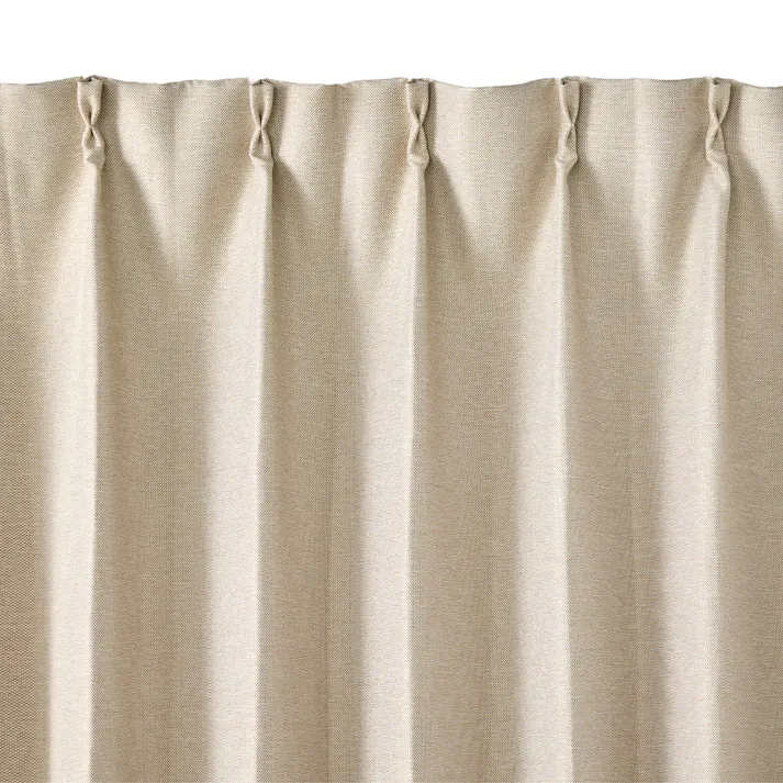 防炎遮光カーテン メホラール アイボリー 100×230cm 2枚組【別送品】