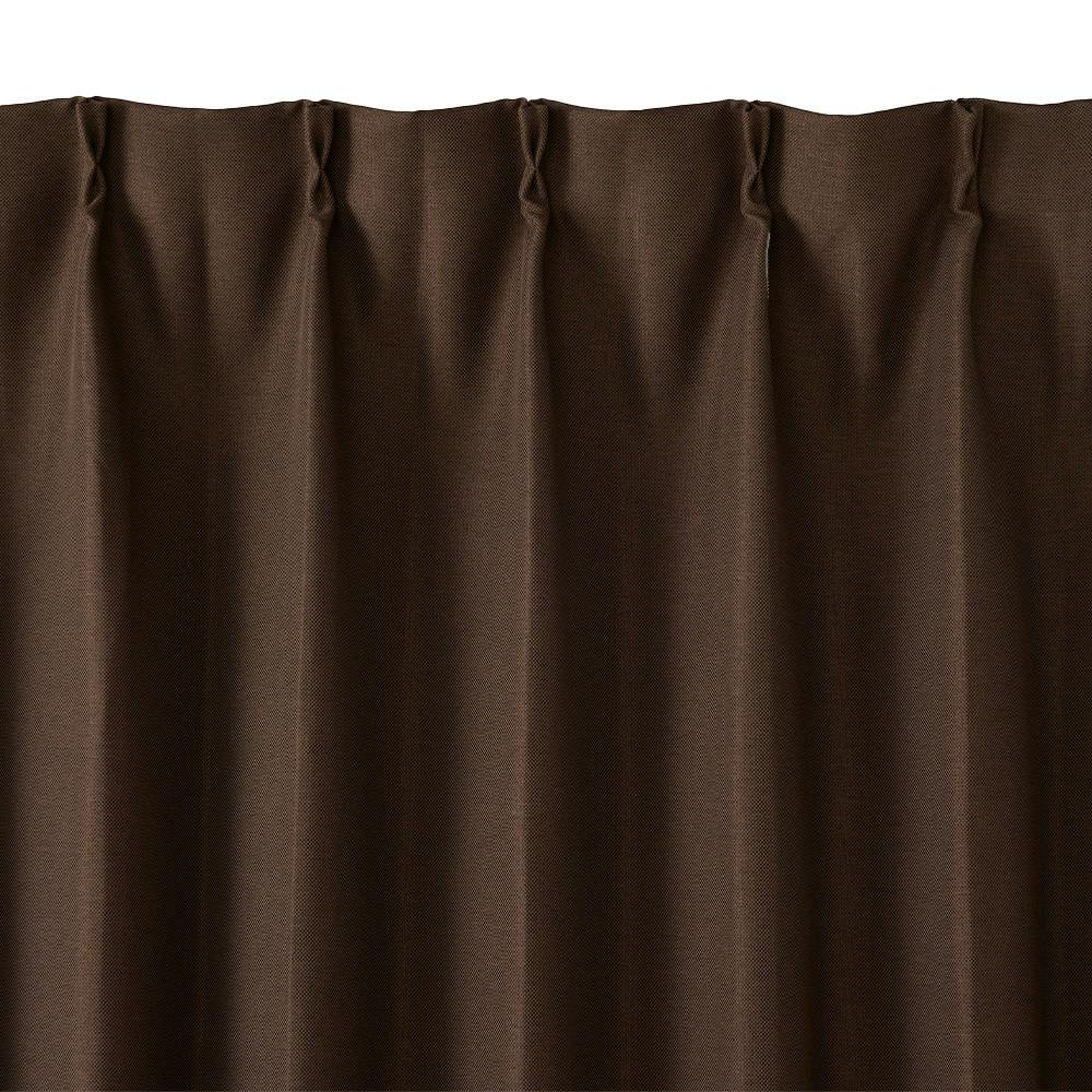 防炎遮光カーテン メホラール ブラウン 200×230cm 1枚入【別送品