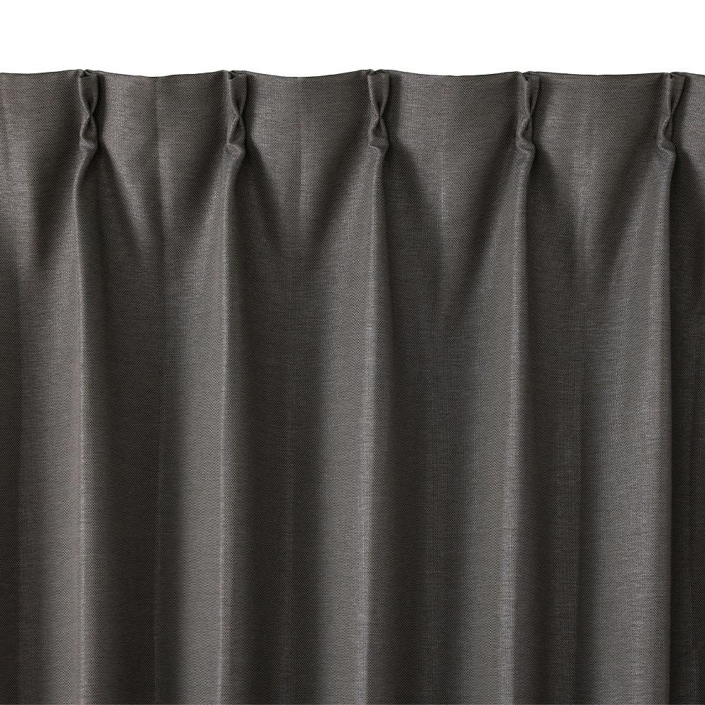 防炎遮光カーテン メホラール グレー 100×220cm 2枚組【別送品