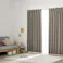 防炎遮光カーテン メホラール シルバーグレー 100×190cm 2枚組【別送品】