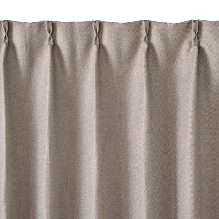 防炎遮光カーテン メホラール シルバーグレー 100×220cm 2枚組【別送品】