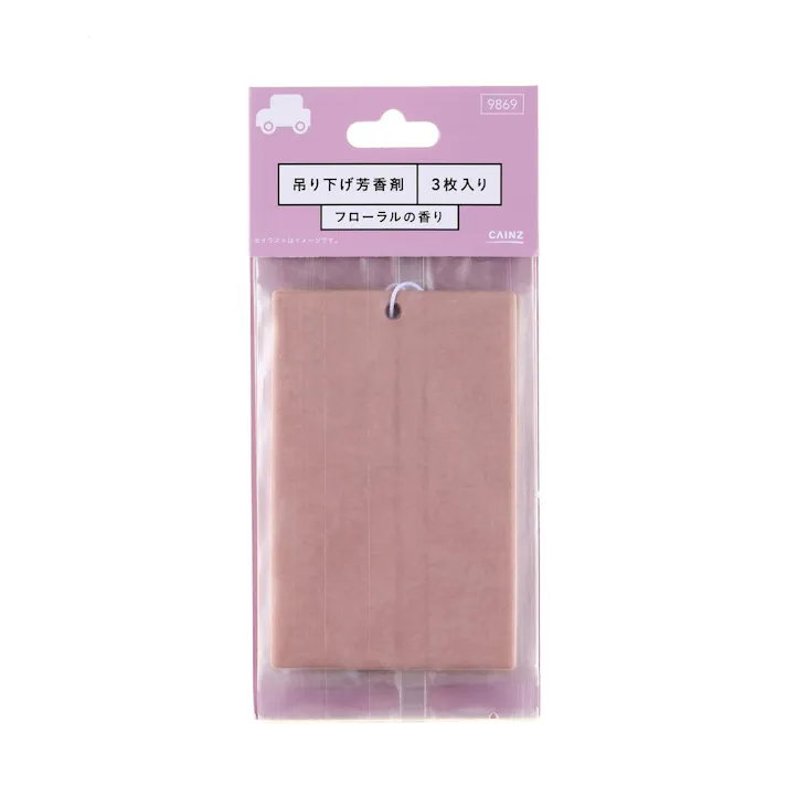 カインズ 車内用 吊り下げ芳香剤 フローラル 3個入