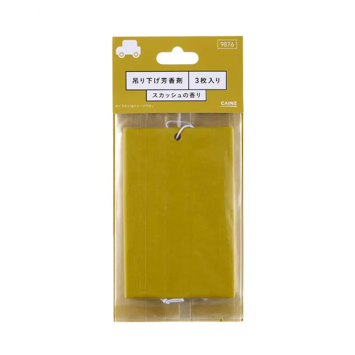 カインズ 車内用 吊り下げ芳香剤 スカッシュ 3個入