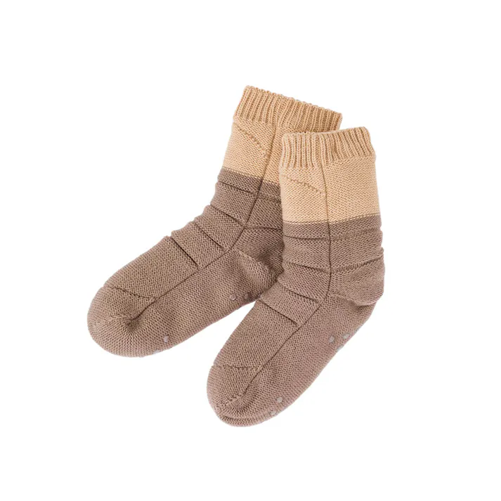 カインズ 室内用厚手保温ソックス ブラウン 23.0cm-25.0cm