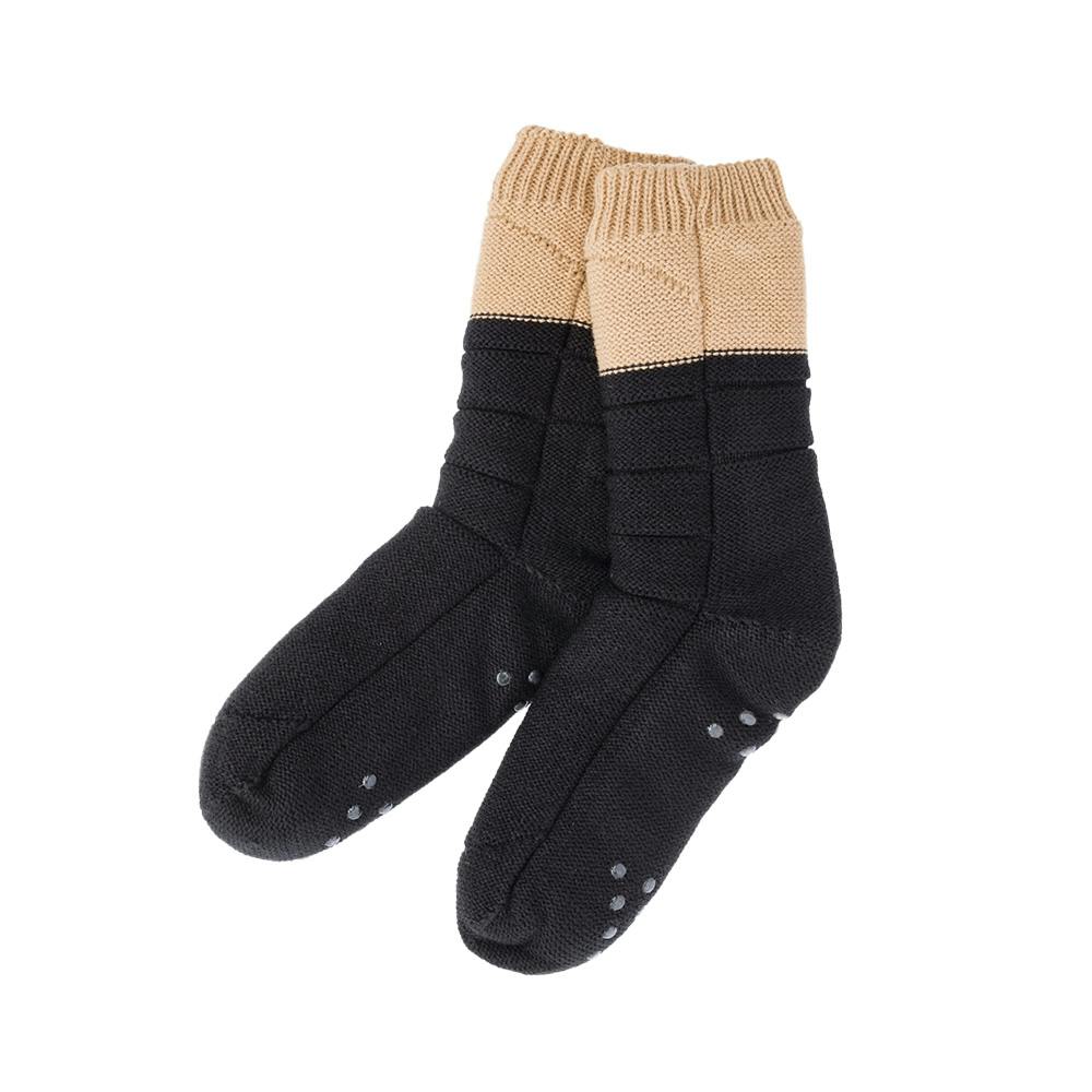 【新品】SEEK ソックス WARM+ 厚底パイル25-27cm ブラック系 靴下 ソックス メンズ 紳士 男性ミドル丈底パイルソックス 25