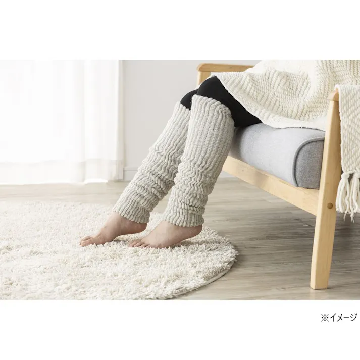 カインズ あったかレッグウォーマー グレー