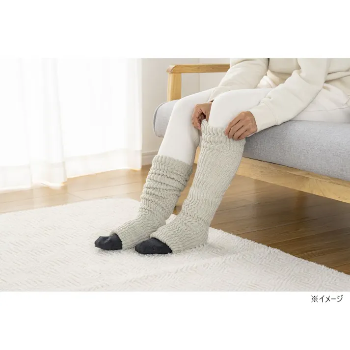 カインズ あったかレッグウォーマー グレー