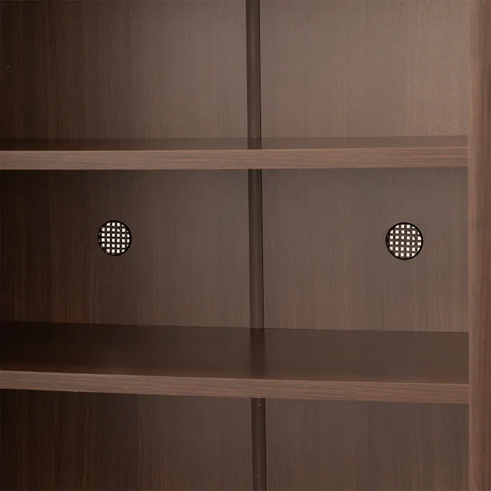 シューズボックス5段 ブラウン S82