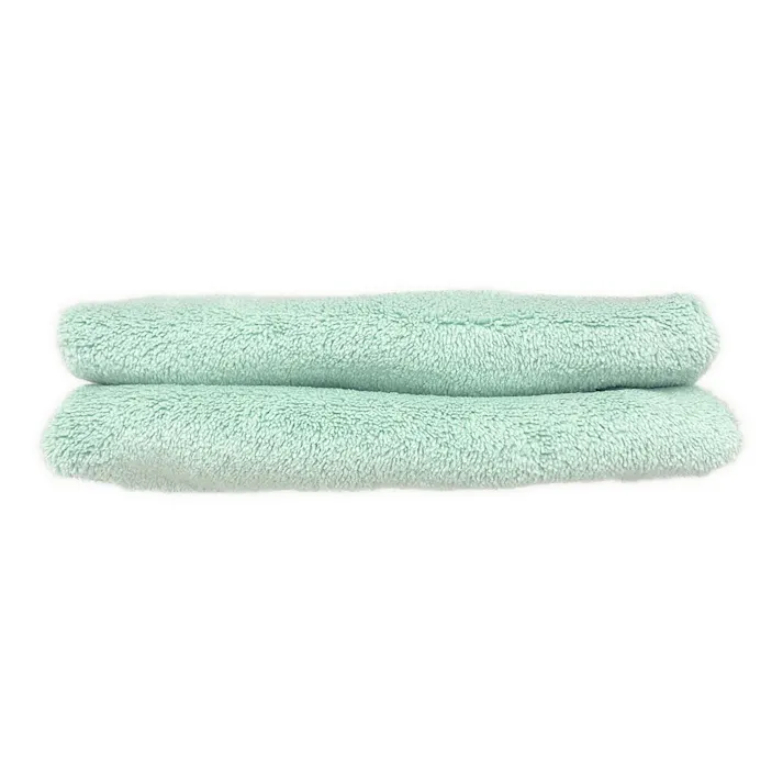 マイクロファイバー吸水フェイスタオル ミントグリーン