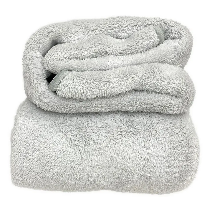 マイクロファイバー吸水バスタオル ライトグレー
