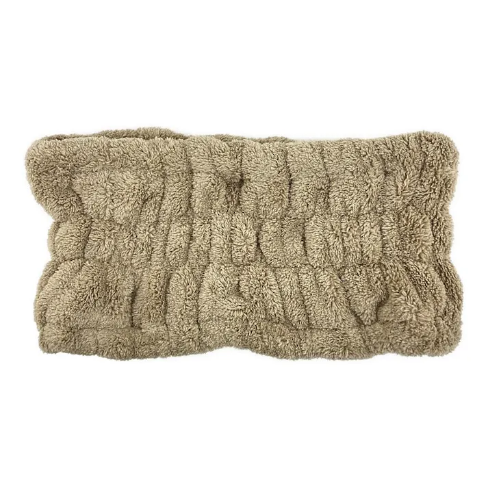 マイクロファイバー吸水ヘアバンド モカベージュ