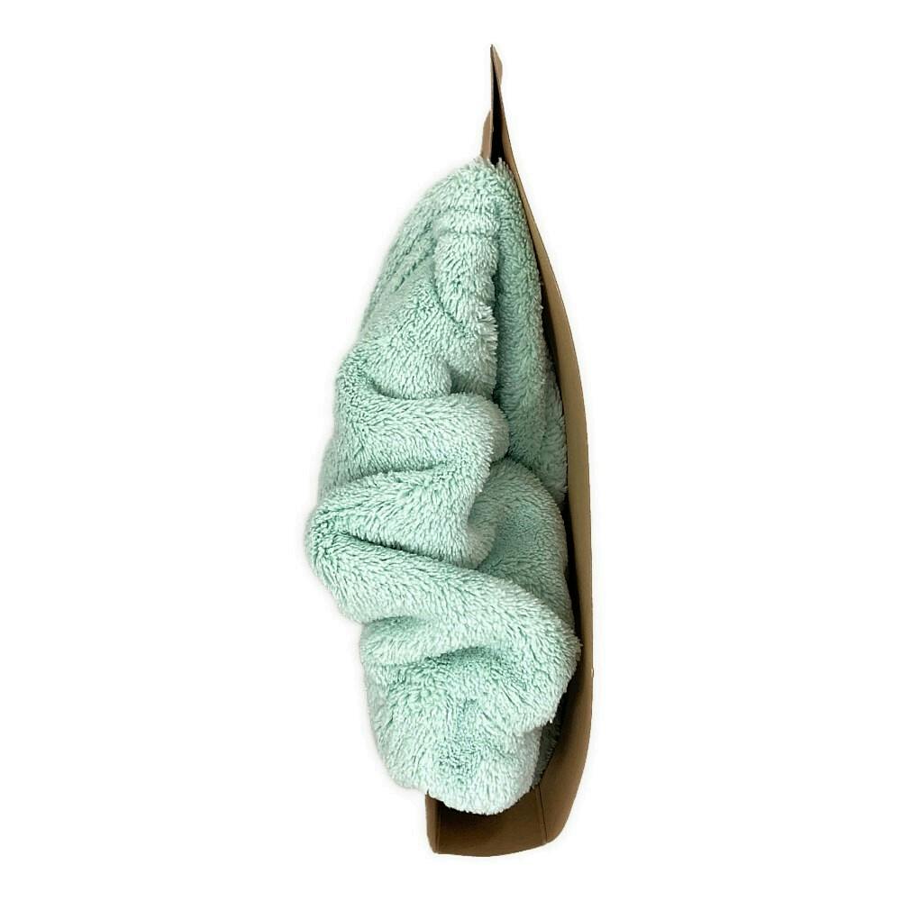 マイクロファイバー吸水ヘアターバン ミントグリーン | タオル