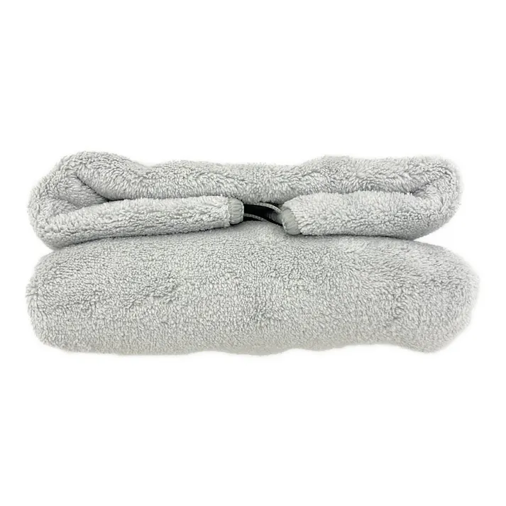 マイクロファイバー吸水スリムバスタオル ライトグレー